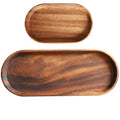 Two Size Wooden Trays for Restaurant Serving Multi-function Tray Wood Tray