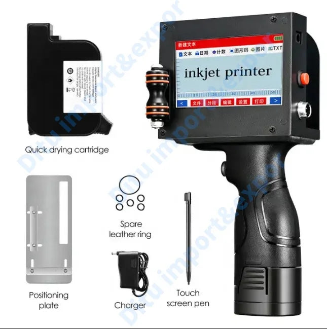 Wholesale 12 7mm 25 4mm TIJ Portable Mini Inkjet Printer Handheld Batch Coding Machine