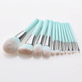 Custom Logo Low MOQ Wholesale Foundation Blending Makeup Brush Set 12pcs Soft Hair Cosmetic Brushes with Bag
