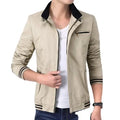 Hot Selling Casual All Match Coat Stand Collar Long Sleeve Cardigan Men's Jackets