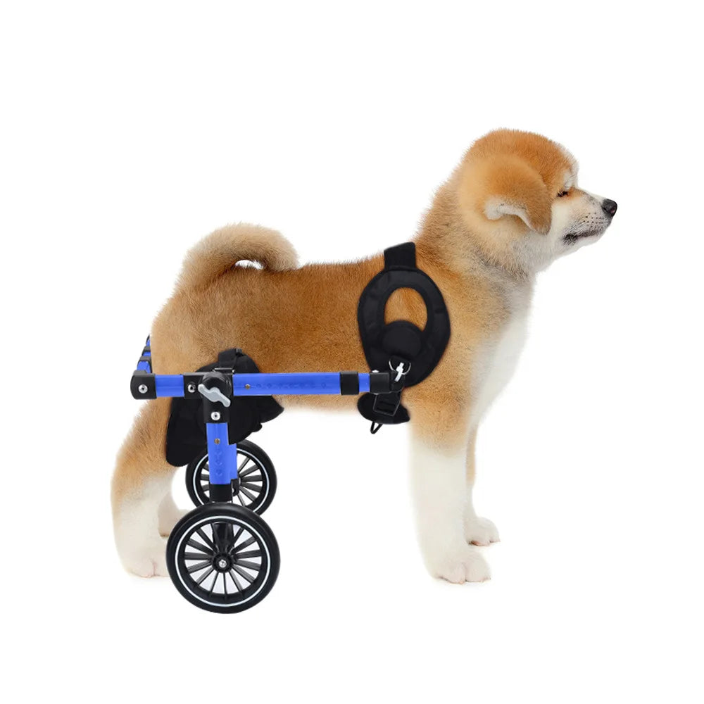 Hot Sale Pet Wheelchair Dog Walker Aid Stand Dog Rehabilitation Foldable Budding Pet Aid Stroller for Dog Rehab