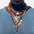 Kaimei New Arrival Fashion Jewelry Ocean Handmade Weaving Necklace Summer Couple Girlfriend Colorful Rope Fish Long Necklace