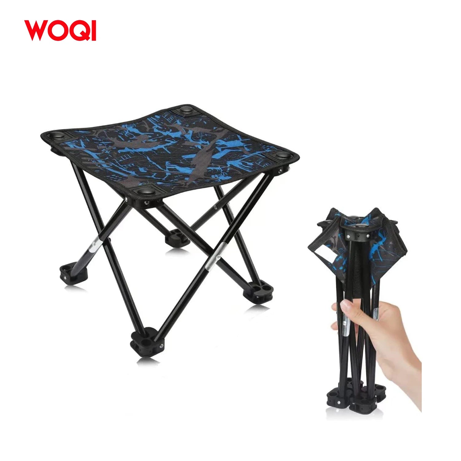WOQI Wholesale Folding Oxford Stool Portable Outdoor Lightweight Camping Beach Chairs