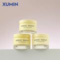 Custom Unique Yellow Double Wall Cosmetic Face Cream Jars Wholesale Luxury White Skincare Eye Cream Containers Jar