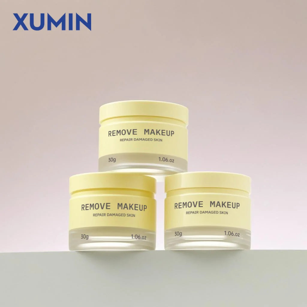 Custom Unique Yellow Double Wall Cosmetic Face Cream Jars Wholesale Luxury White Skincare Eye Cream Containers Jar