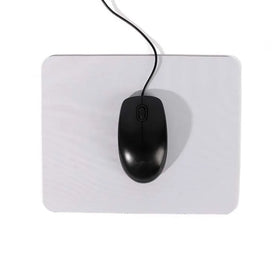 Eco-Friendly 210x260x3mm Sublimation Blank Rubber Mouse Pad with Leather Cover Business Style