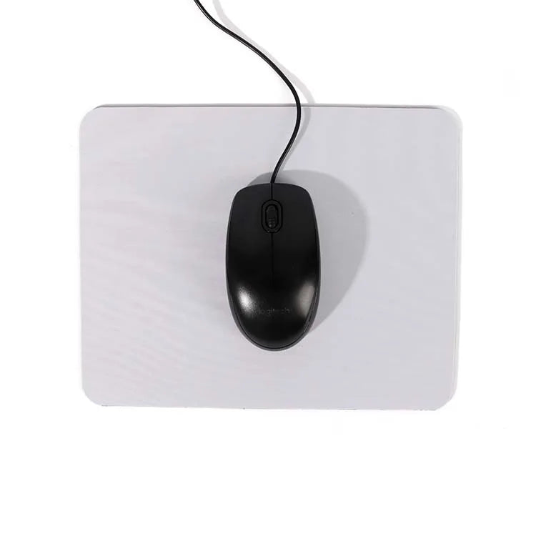 Eco-Friendly 210x260x3mm Sublimation Blank Rubber Mouse Pad with Leather Cover Business Style