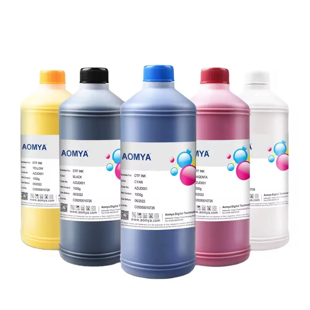 DTF Water-Based Eco-Friendly for Ink Refill Kits for EPN Printers CMYK+White 500ml 1000ml Models L1800 L805 L810 L1455 L1400 0