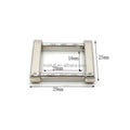 20mm Nickle Color Metal Handbag Purse Square Ring Buckle Hardware