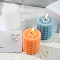 Diy love Cylindrical Candle Mold Bubble Beads Aromatherapy Plaster Decoration Candle Silicone Mold