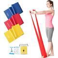 LXY-N739 Yoga Exercise Band Theraband Roll Physical Therapy Rubber Band Stretch 1.5m Long Resistance Bands