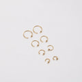 Fenny Jewelry 18K Gold-plated Waterproof Dainty Thin Elegant Simple Minimalist Clip on Cuff Earring Jewelry
