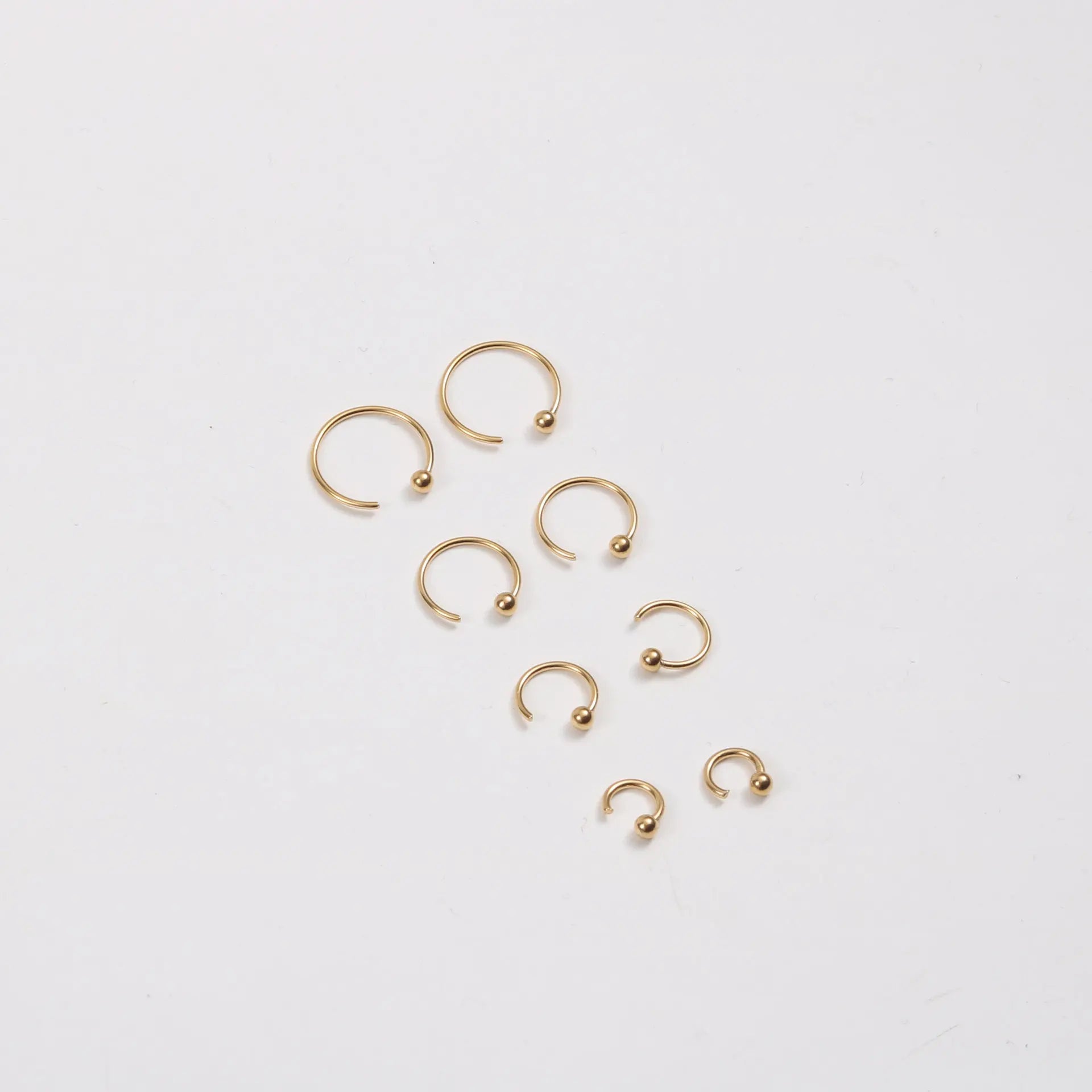Fenny Jewelry 18K Gold-plated Waterproof Dainty Thin Elegant Simple Minimalist Clip on Cuff Earring Jewelry