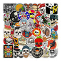 100Pcs Fashion Skeleton Art Graffiti Label Sticker for Boy Skateboard Luggage Laptop Phone Decorative Logo Stickers