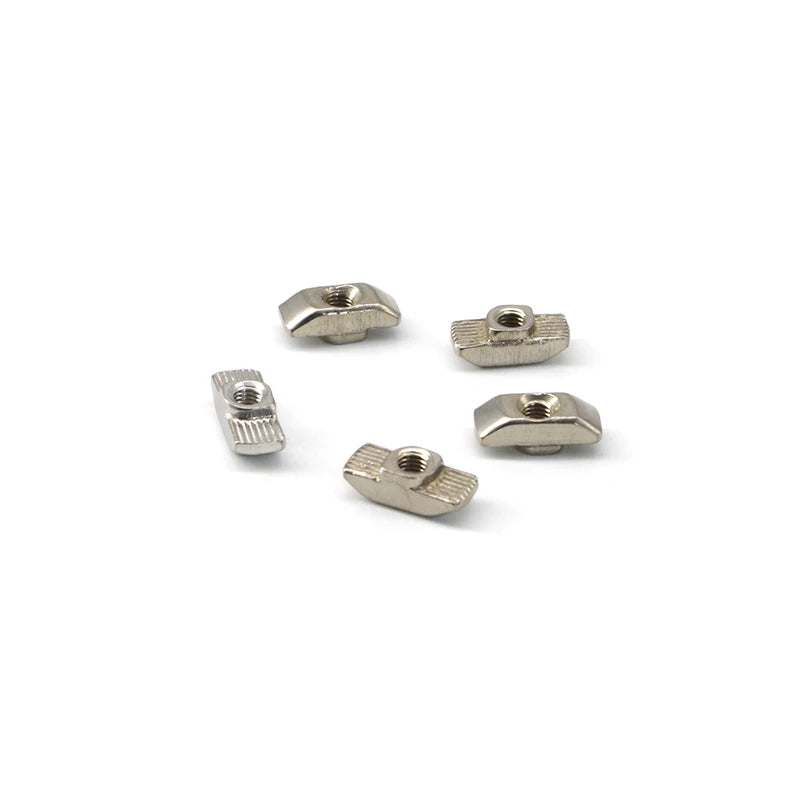 China Manufacturer Factory Price 4040 Hammer t Slot Nuts for 8mm t Slotted Profile in Stainless Steel  M4 M5 M6  M8 10-32 1/4-20