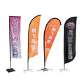 Wholesale Flying Beach Flag Banner Promotional Advertising Wind Outdoor Custom Feather Flags With Pole and Stand Out Door Banne MegaBDM