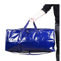 Extra Large Portable Storage Totes Backpack Strong Handles Double Zippers Heavy Duty Waterproof Moving Bag 60 Pounds Load