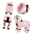 Cold Weather Winter Reflective Windproof Fullbody Puffer Coat Fleece Snowsuit Warm Waterproof Small Dog Down Jacket with 4 Legs