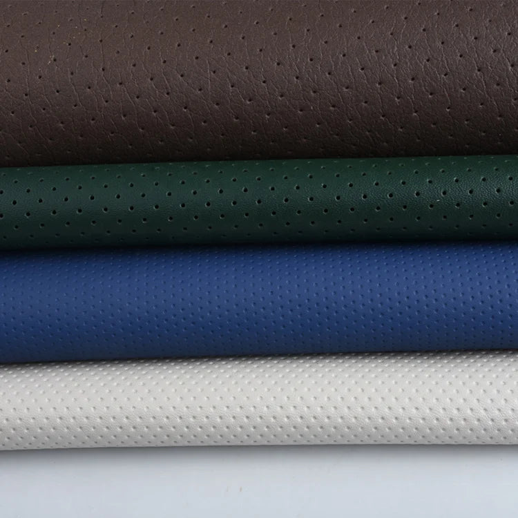 Perforated Synthetic Leather Automobile Seat Microfiber Leather Handbags Furniture Sofa Leather Fabric