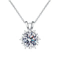 Heart Engagement Wedding Gifts Jewelry 925 Sterling Silver Cultured Diamond Fine Luxury 1ct Moissanite Fashion Pendant