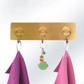 Wholesale White Living Self Room Adhesive Hanging Towel Storage Racks Hook Punch Adhesive Strips PE Free Mini Hooks and 48 Small