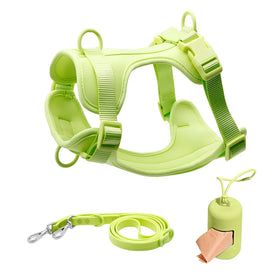 Factory Stocked PVC Dog Collar and Leash Set Poop Bag Holder Customize Size Color Logo Dog Harness and Leash