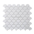 Homemade Coffee Table Mosaics Full Body Fan Shape Glass Mosaics