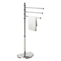 Modern Metal Rotatable Adjustable Bath Towel Rack 3 Brackets for Bedroom Dining Commercial Use Stainless Steel Hotel Furniture