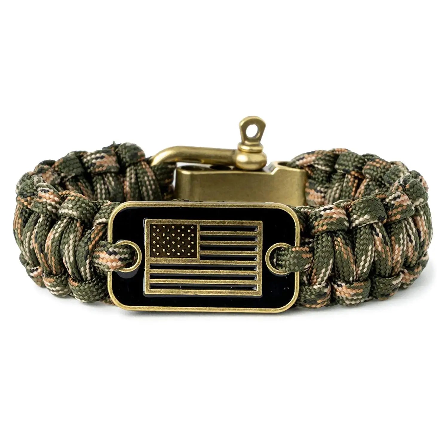 KongBo Survival 550 Paracord Bracelet Wristband Men Handmade U Shape Clasp Buckle Custom Country Flags Bileklik Tokalari