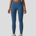 New Arrival Female Yoga Leggings Quick-Drying High-Crossover Waist Yoga Pants V Shape High Waist Soft Breathable Solid Sports