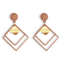 Punk Retro Style Double Layer Teardrop Shape Design Earrings for Women Jewelry