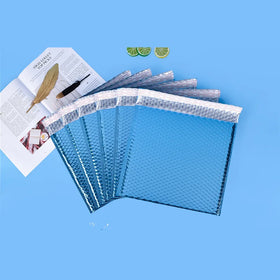 Custom Packaging Blue Bubble Mailing Bags With Printing logo Waterproof Shipping Envelope Padded Polymer Bags
