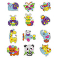 5D Diamond Painting Stick Ons Set DIY Creative Crafts Multicolor Kids Cartoon Mosaic Stickers Featuring Butterfly Bee Elephant