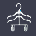 Wholesale Plastic Clothes Hanger Full Body Organizer Hanger for Boys Girls Rompers Suits Coat Dress Pants Outfit Hangers Closet