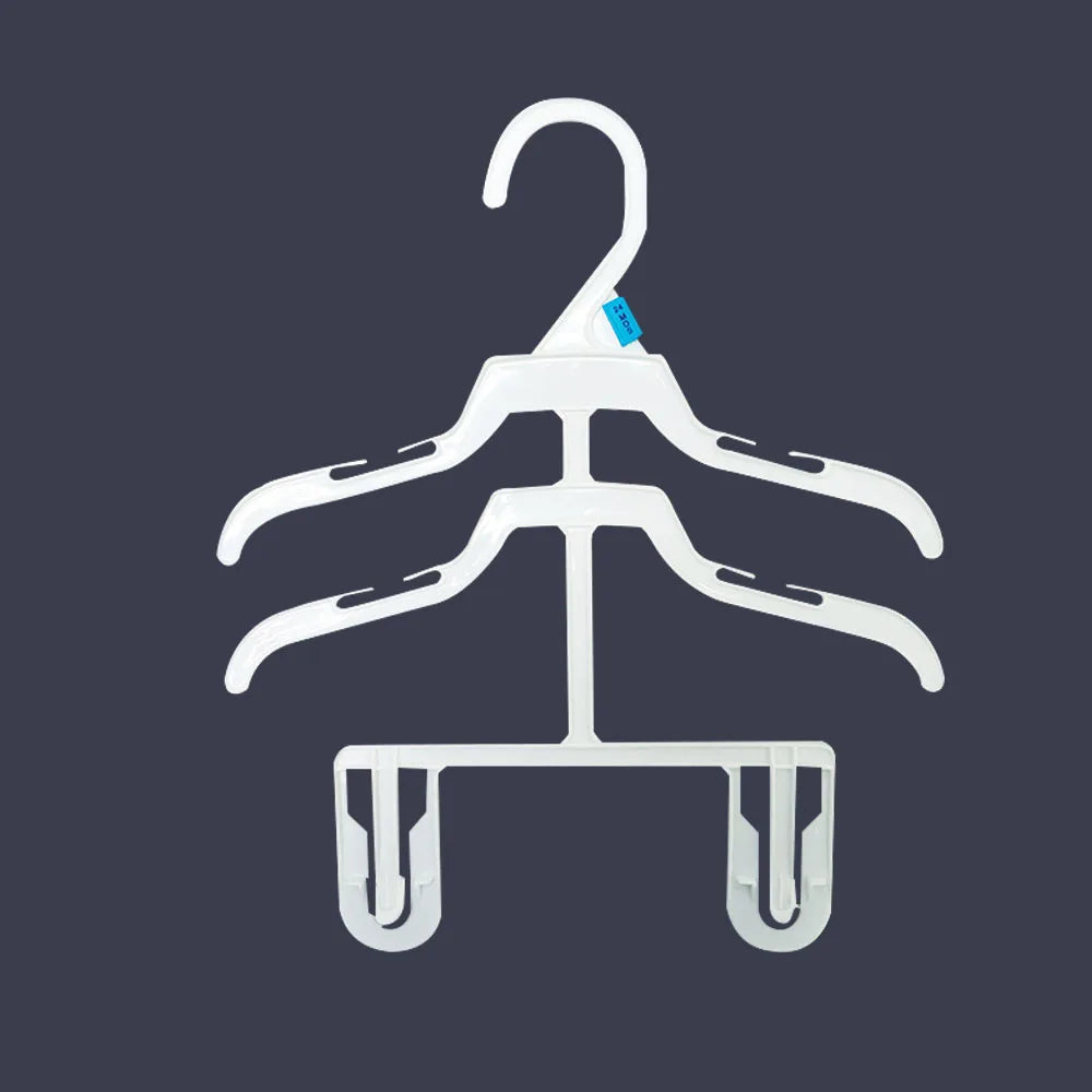 Wholesale Plastic Clothes Hanger Full Body Organizer Hanger for Boys Girls Rompers Suits Coat Dress Pants Outfit Hangers Closet