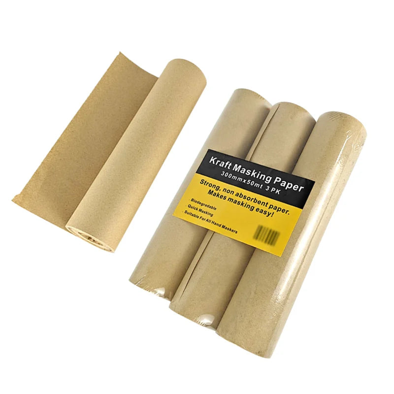 Masking Paper General Purpose Craft Red Kraft Paper Rolls for Automotive Painting Car Construction Surface Protection