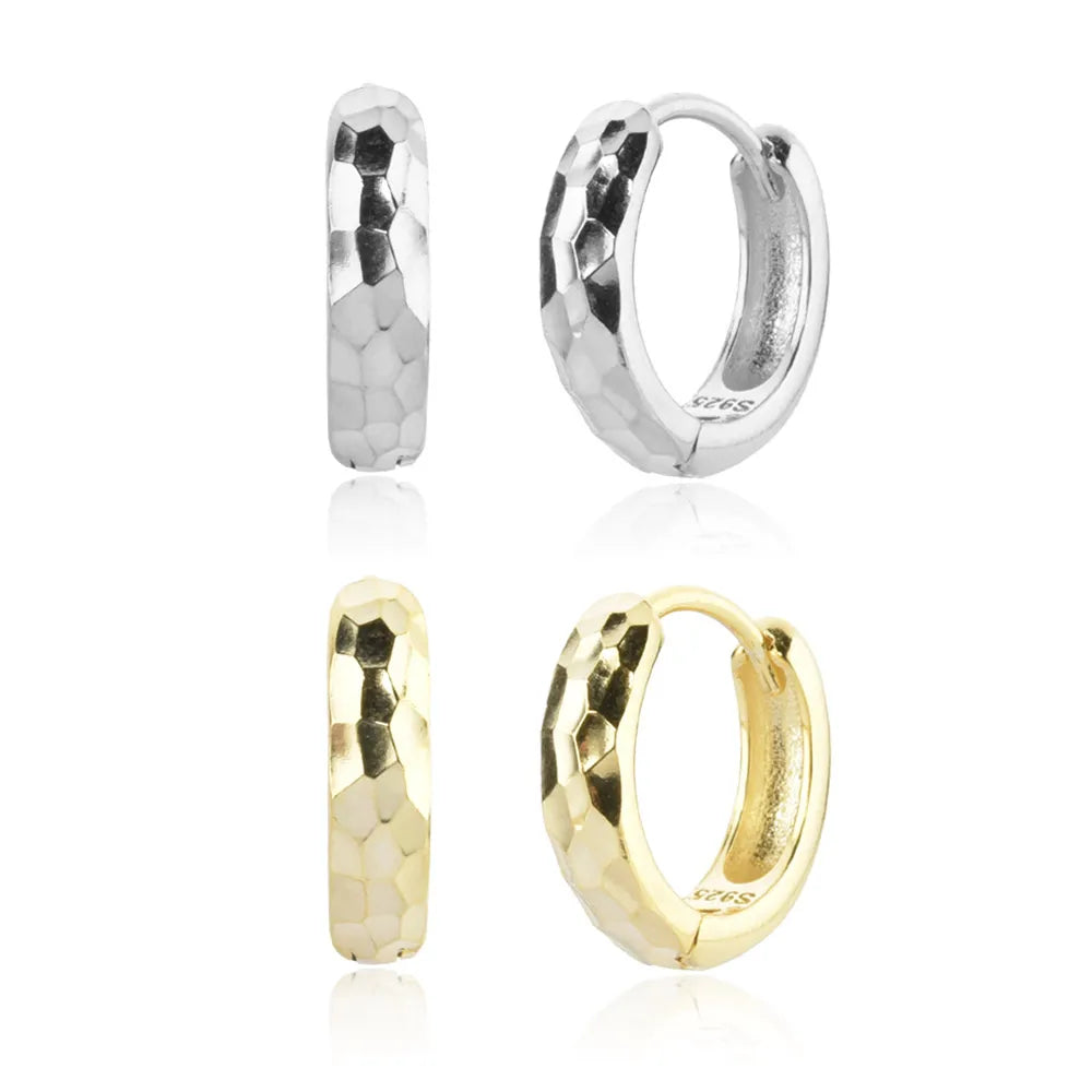 FUAMAY Classic 925 Sterling Silver Snake Hoop Earrings 18K Gold Plated Zircon Unisex Diywith Snakes