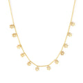 Ason Gold Ladies Pendant Necklace Jewelry Fashion Simple Snowflake Pendant Necklace