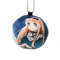 VOGRACE Creative Custom Omanjuu Micro Bead Filling/coton Filling Custom Round Plush Keychain