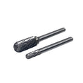 SC-3 1/4" Shank Tungsten Carbide Burr Rotary File Cylinder End Cut Double Cut for Grinding and Deburring