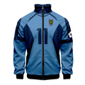 Fitspi Anime Cosplay Costume Uniform Men Zipper Stand Collar Jacket 3d Printed Baseball Jackets Harajuku Coats
