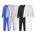 Wholesale Custom Design Cotton Blend Tracksuit Jogger Hoodie Sweatsuit Sweatpants and Hoodie Set for Men