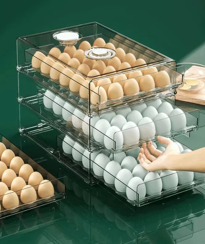 China Manufacturer Stackable Fridge Organizer Egg Storage Box Egg Holder -