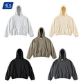 YLS Winter Solid Streetwear Drop Shoulder Men's Oversized Fleece 400GSM Heavyweight Boxy Fit Hoodies
