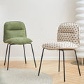 Modern Simple Dining Chair Fabric Backrest Chair Household Applicable Restaurant Hotel Desk Dresser Chair Wholesale