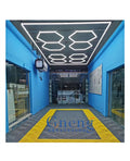 Quick-connection Hexagonal Car Detailing Lights 2410mm*4780mm Ceiling Design Hexagon Led Lights