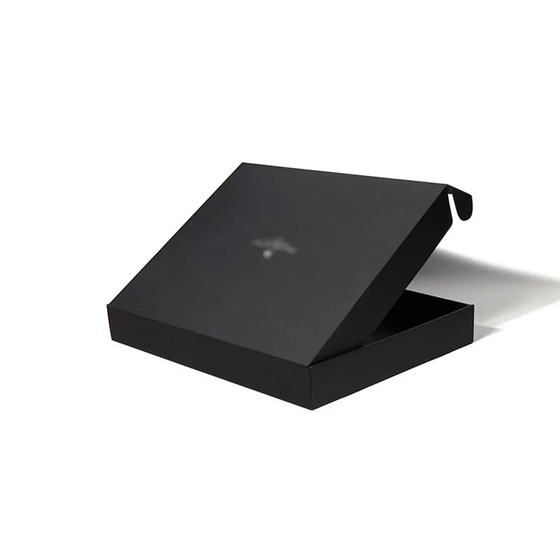 Custom Black Color Printed Mailing Apparel Box Corrugated Shipping Gift Boxes with logo Packaging