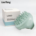 Soft Silicone Head Massager Shampoo Natural Eco-friendly Biodegradable Wheat Straw Hair Scalp Brush for Women Men