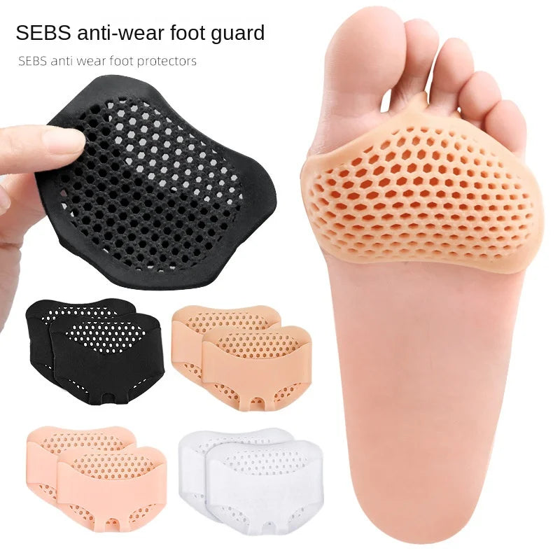 Silicone Forefoot Pad Metatarsal Pads for Women High Heels Half Insoles Foot Pain Relief Inserts Foot Blister Care Gel Cushions