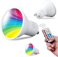 E27 6W RGB LED Spotlight Bulbs with Remote Control Color Changing for Home Holiday Decoration 110V 220V Lighting